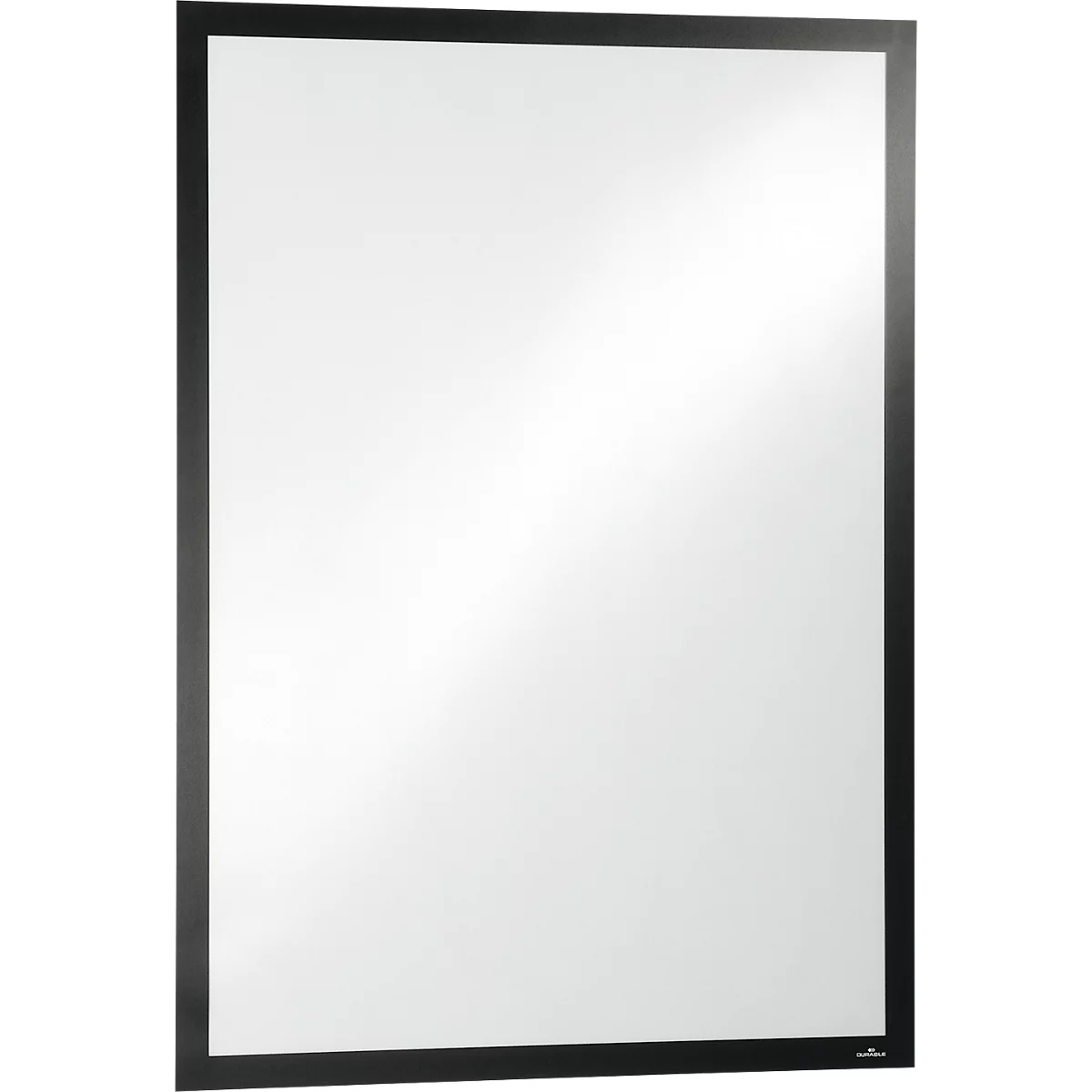 Durable Inforahmen DURAFRAME® Poster, A1 Hoch-/Querformat, für 2 Poster, selbstklebend, aufklappbarer Magnetrahmen, B 639 x T 28 x H 886 mm, PET, schwarz