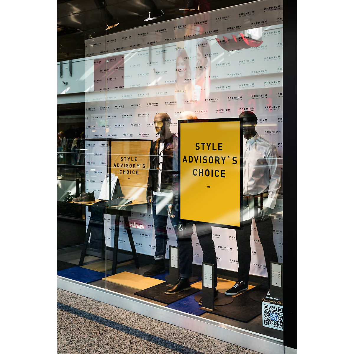 Durable Inforahmen DURAFRAME® Poster, A1 Hoch-/Querformat, für 2 Poster, selbstklebend, aufklappbarer Magnetrahmen, B 639 x T 28 x H 886 mm, PET, schwarz