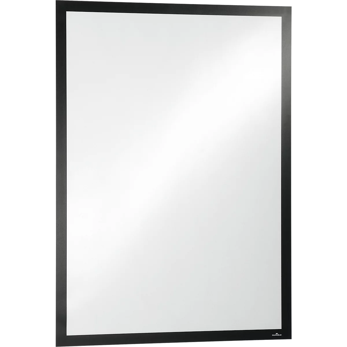 Durable Inforahmen DURAFRAME® Poster, Hoch-/Querformat, für 2 Poster, selbstklebend, aufklappbarer Magnetrahmen, B 545 x T 28 x H 745 mm, PET, schwarz