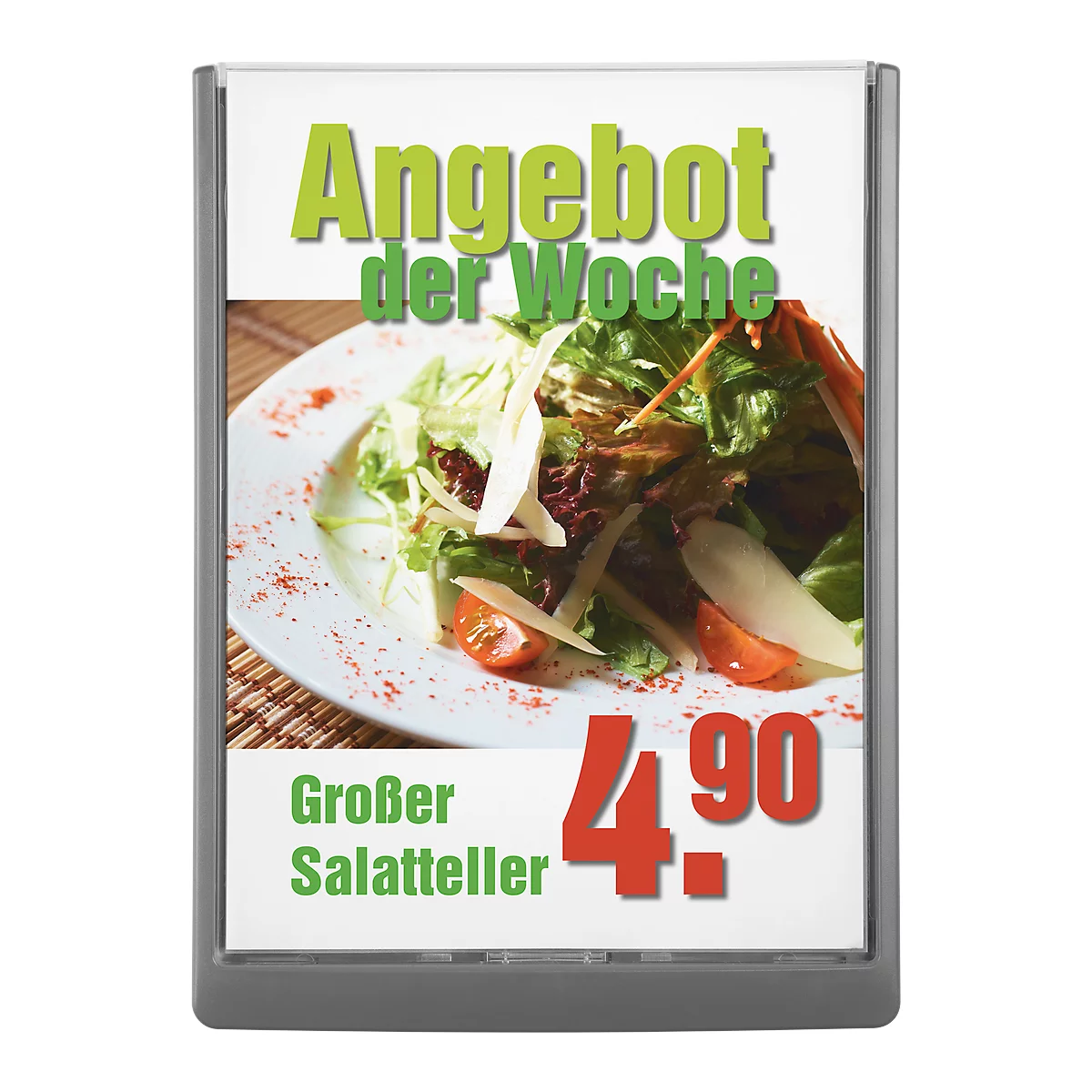 DURABLE informatiedisplay CLICK SIGN, 210 x 297 mm, grafiet, 5 stuks