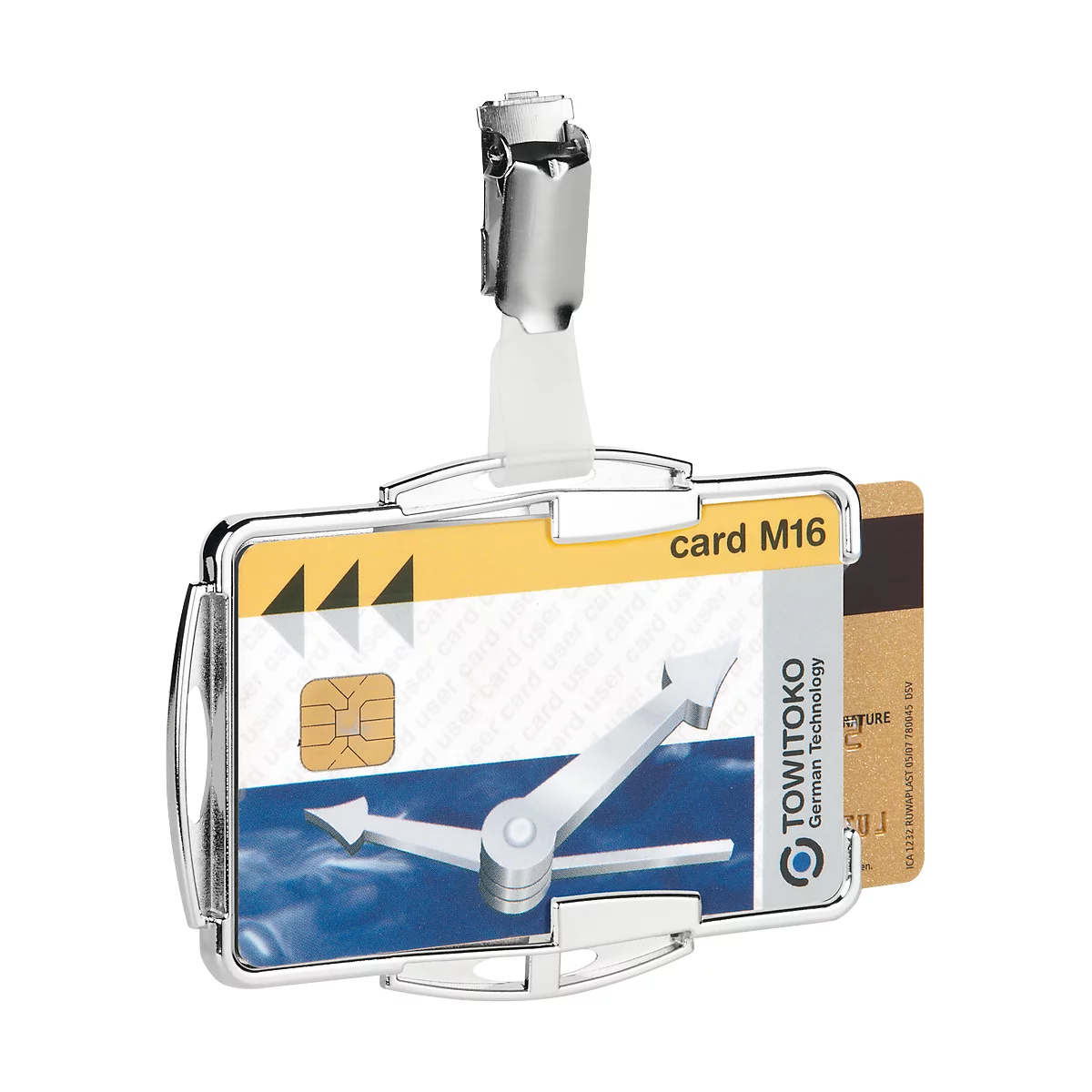 Produktbild von Durable Kartenhalter RFID Secure Duo, Für 2 Karten, Mit Clip