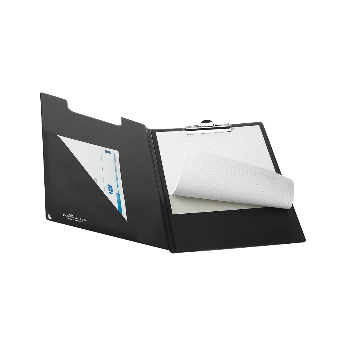 DURABLE klembord PREMIUM, A4, leder-look, zwart