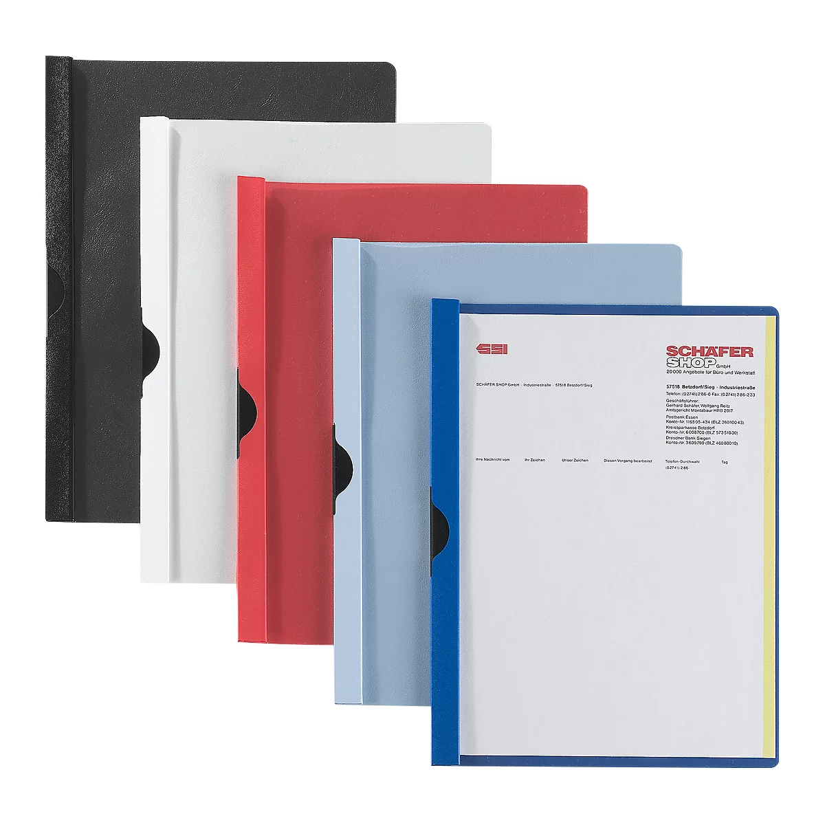 DURABLE klemmap DURACLIP, A4, kunststof, met clip, rood