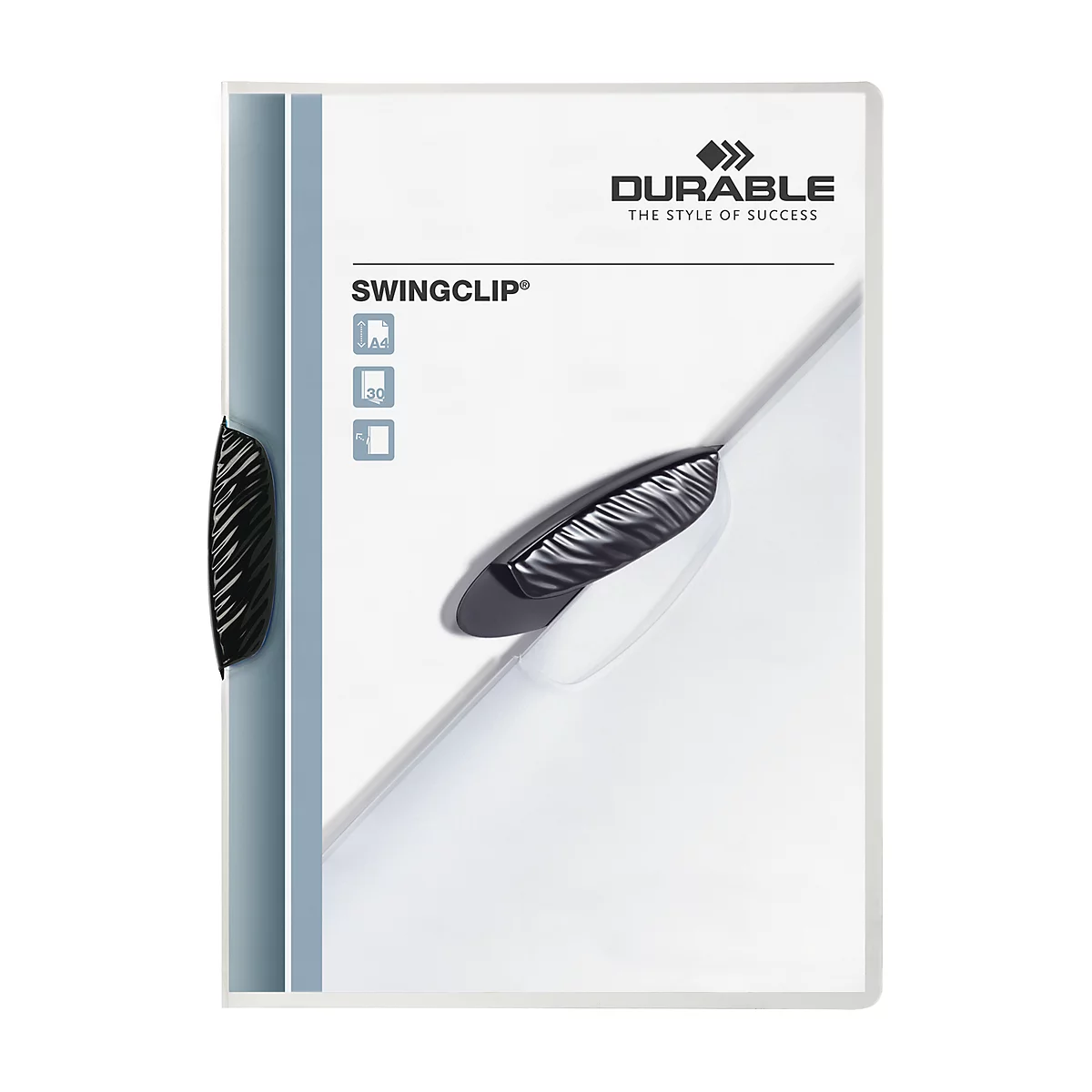 DURABLE klemmap Swingclip, A4, PP, met clip, zwart