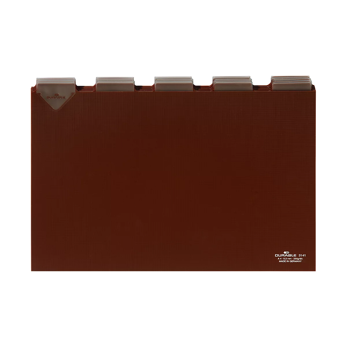 DURABLE Leitregister, DIN A4, Buchstaben A-Z, PVC, Tabbreite 40 mm