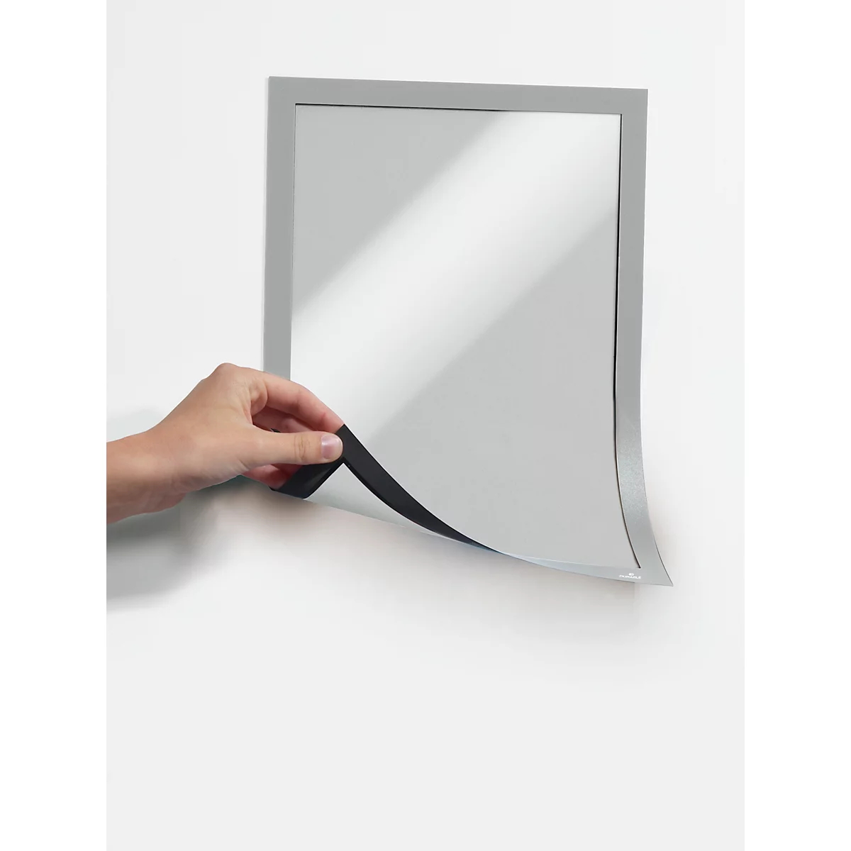 DURABLE magneetlijst DURAFRAME MAGNETIC, A4, zilver-metallic, 5 stuks
