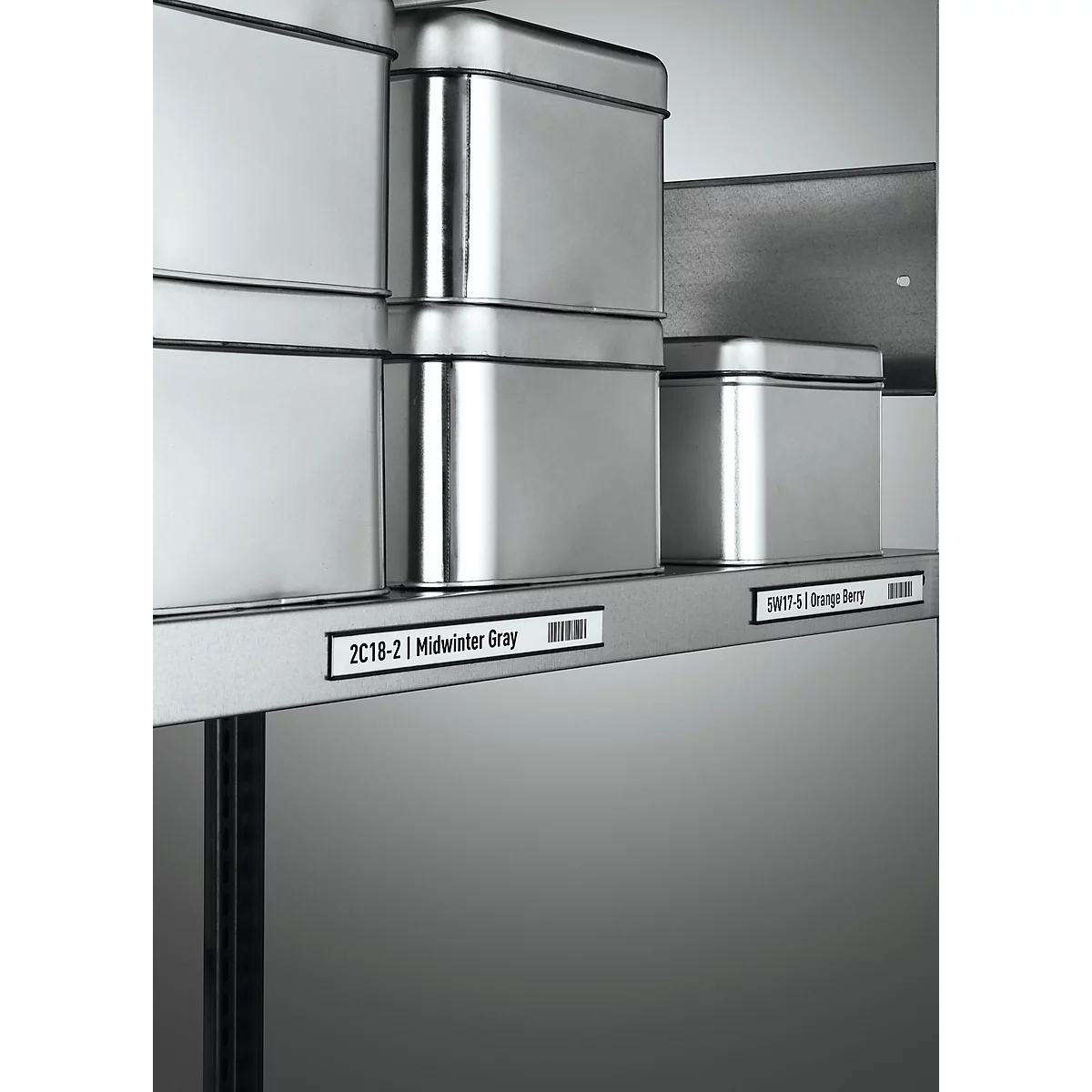 Durable Magnetisch C-profiel, B 200 x H 20 mm, incl. insteeketiketten, 5 stuks + 5 bordjes