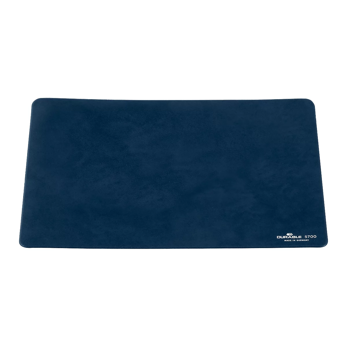 Dark blue desk pad. DURABLE S700 print in the right corner.
