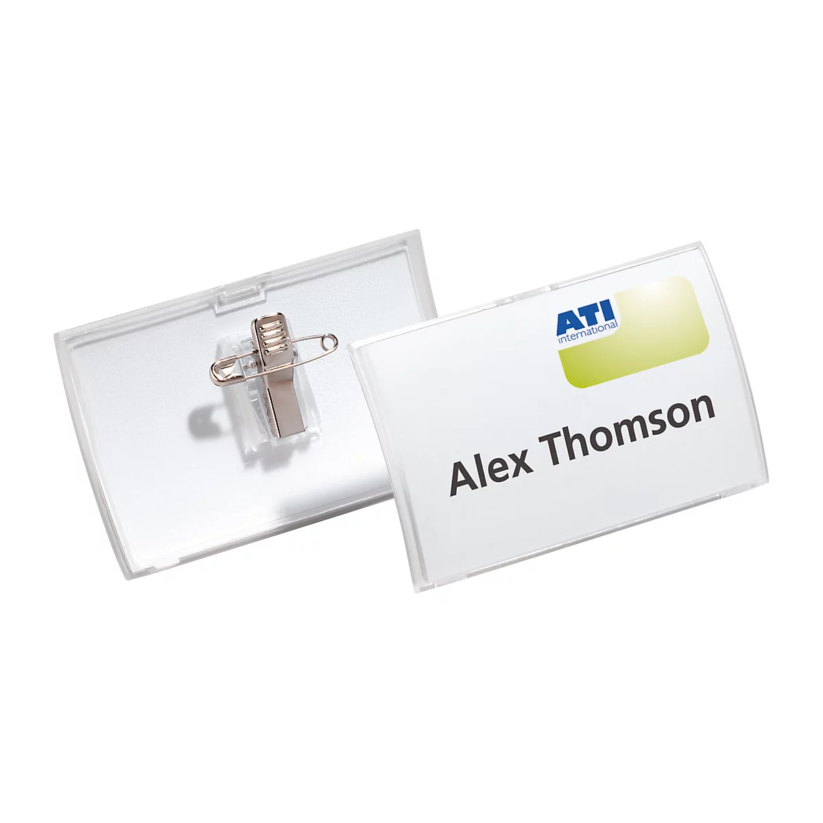 DURABLE naambadges met combiklem CLICK FOLD - 40 x 75 mm - pak van 25 stuks