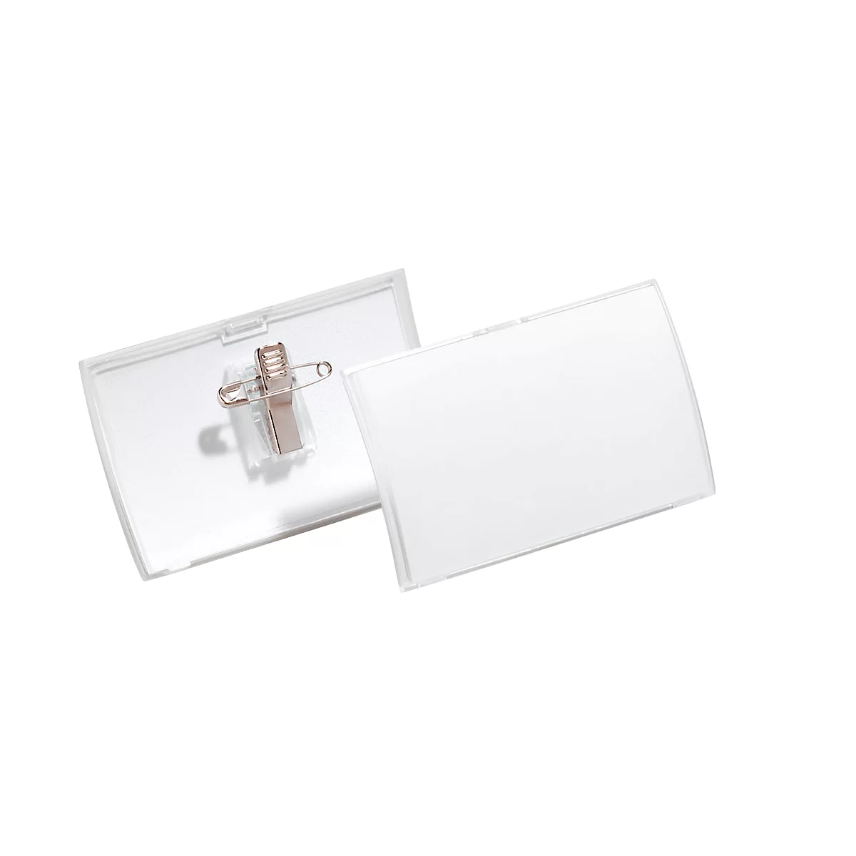 DURABLE naambadges met combiklem CLICK FOLD - 40 x 75 mm - pak van 25 stuks