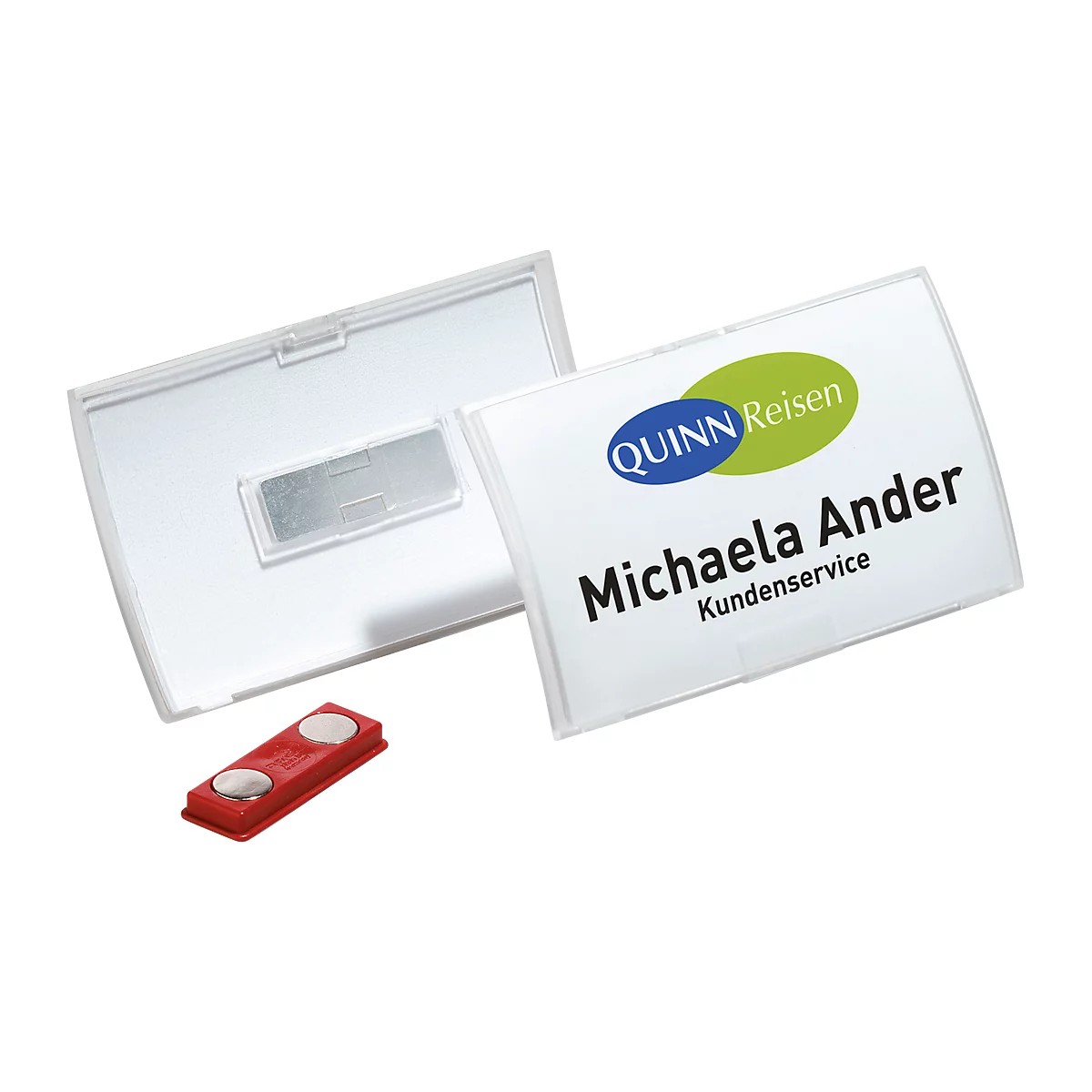 Durable Namensschilder Click Fold, mit Magnet, 54 x 90 mm, 10 Stück