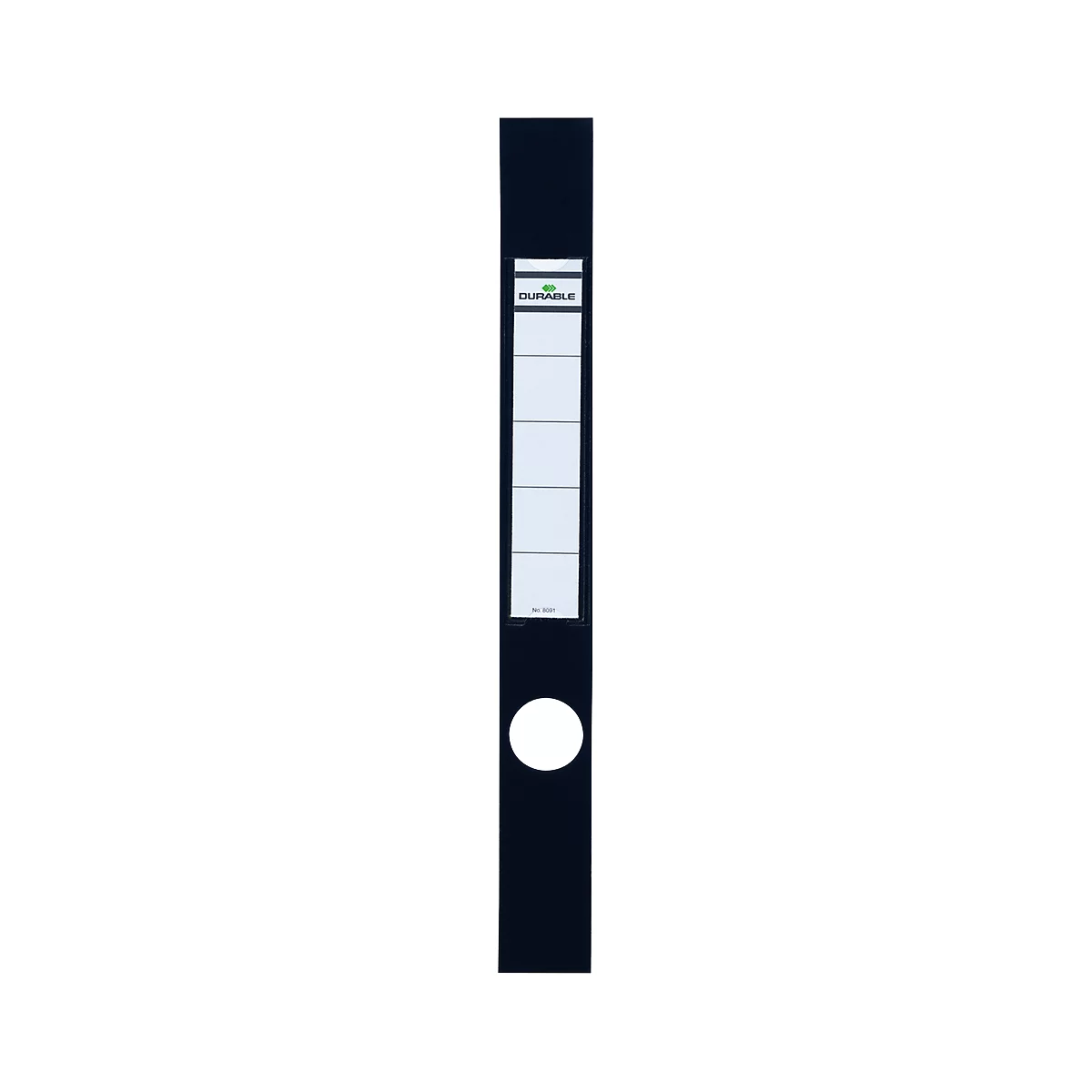 Durable Ordnerrückenschilder Ordofix, Rückenbreite 40 mm, selbstklebend, 10 Stück, schwarz