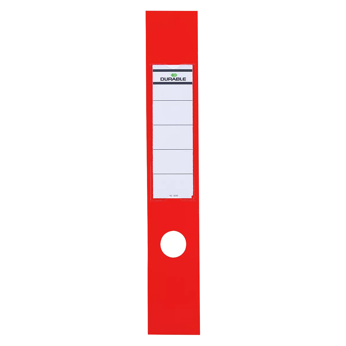 Durable Ordnerrückenschilder Ordofix, Rückenbreite 60 mm, selbstklebend, 10 Stück, rot