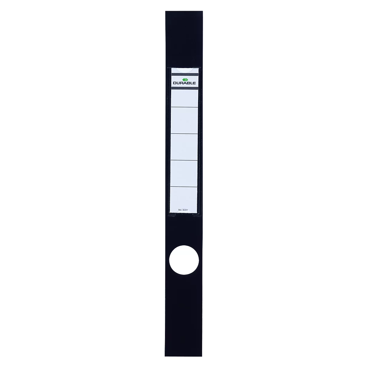 DURABLE ordnerrug-etiketten Ordofix, rugbreedte 60 mm, zelfklevend, 10 stuks, zwart