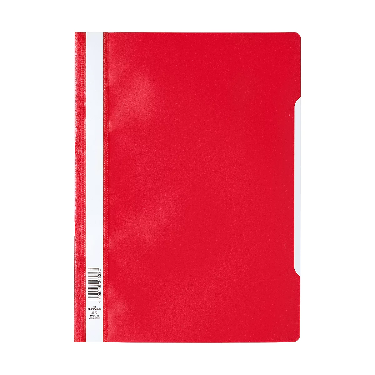 DURABLE Sichthefter mit Abheftung, DIN A4, Polypropylen, 50 Stück, rot