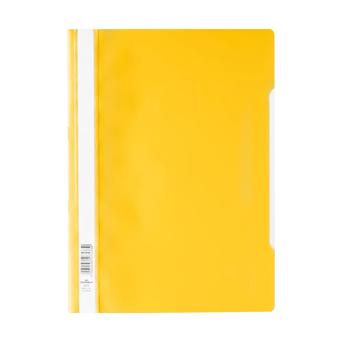 DURABLE snelhechtmap met snelhechter, A4, polypropeen, 50 st., geel