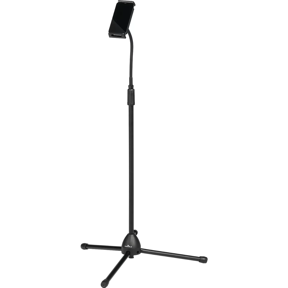 DURABLE Twist Floor Tablet-Bodenständer, bis 13 Zoll, Kabeldurchführung, ausfahrbar, 700 - 1690 mm, schwarz