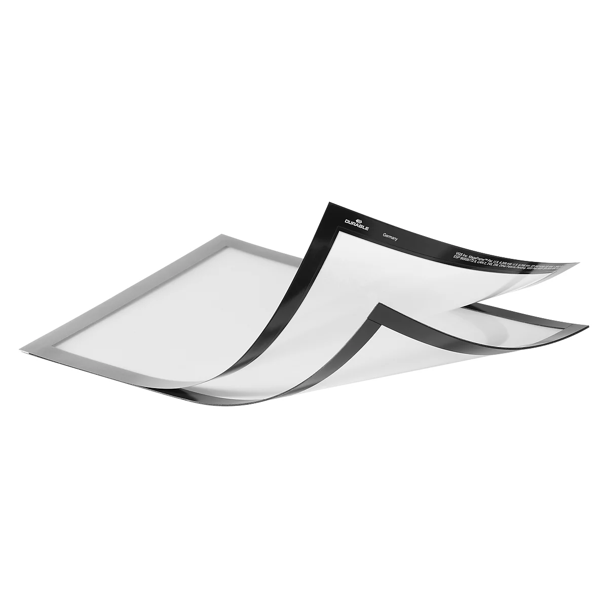 Two rectangular baking mats, partially overlapping. One is slightly lifted to show the mat below.