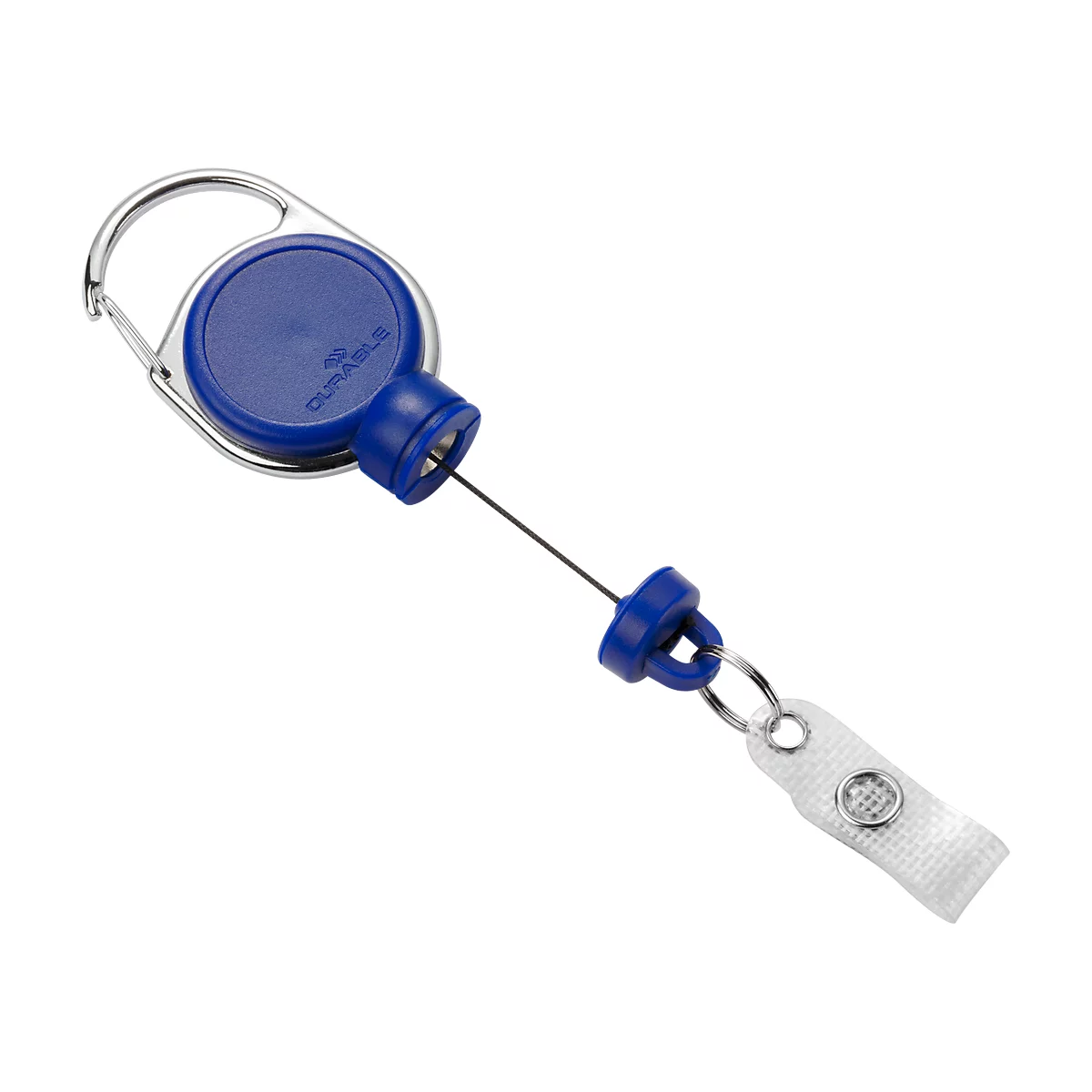 Duurzaam Jojo Extra Sterk, voor zware kaarthouder zonder sleutel, met clip, L 600 mm, blauw, voor zware kaarthouder zonder sleutel, met clip, L 600 mm, blauw
