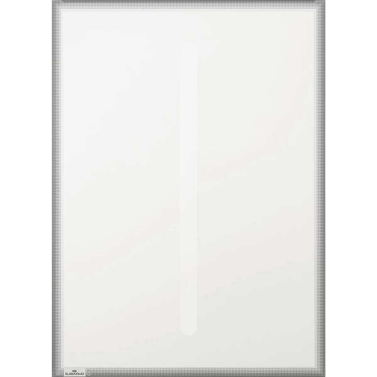Duurzame documentenhoes, A3 staand en liggend formaat, speciaal voor gebogen glazen oppervlakken, statisch hechtend, UV-bestendig, PVC/PET, antracietgrijs, 5 stuks