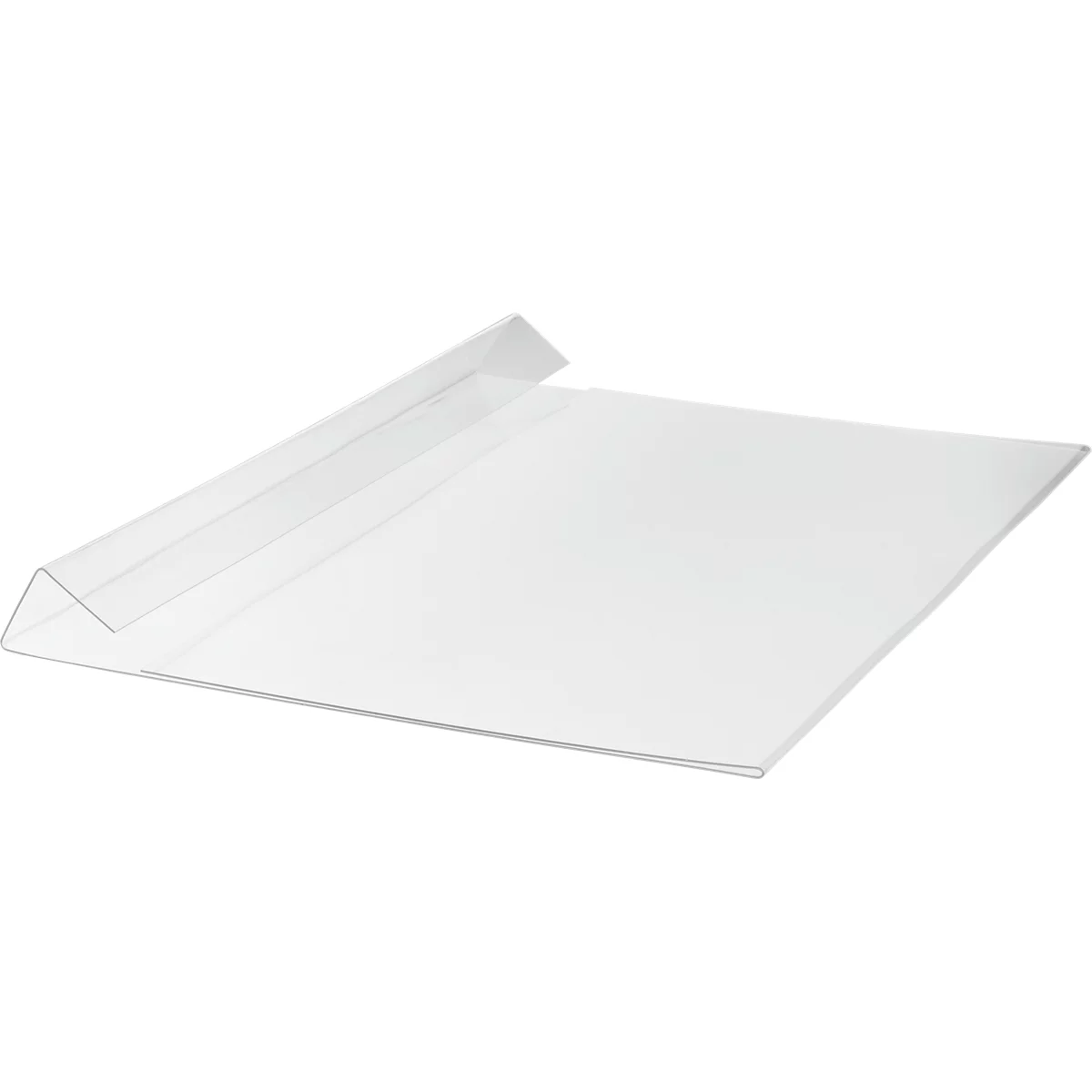 Duurzame etiketzak, harde kaft, met vouw, DIN A4 liggend, B 297 x H 210 mm, transparant