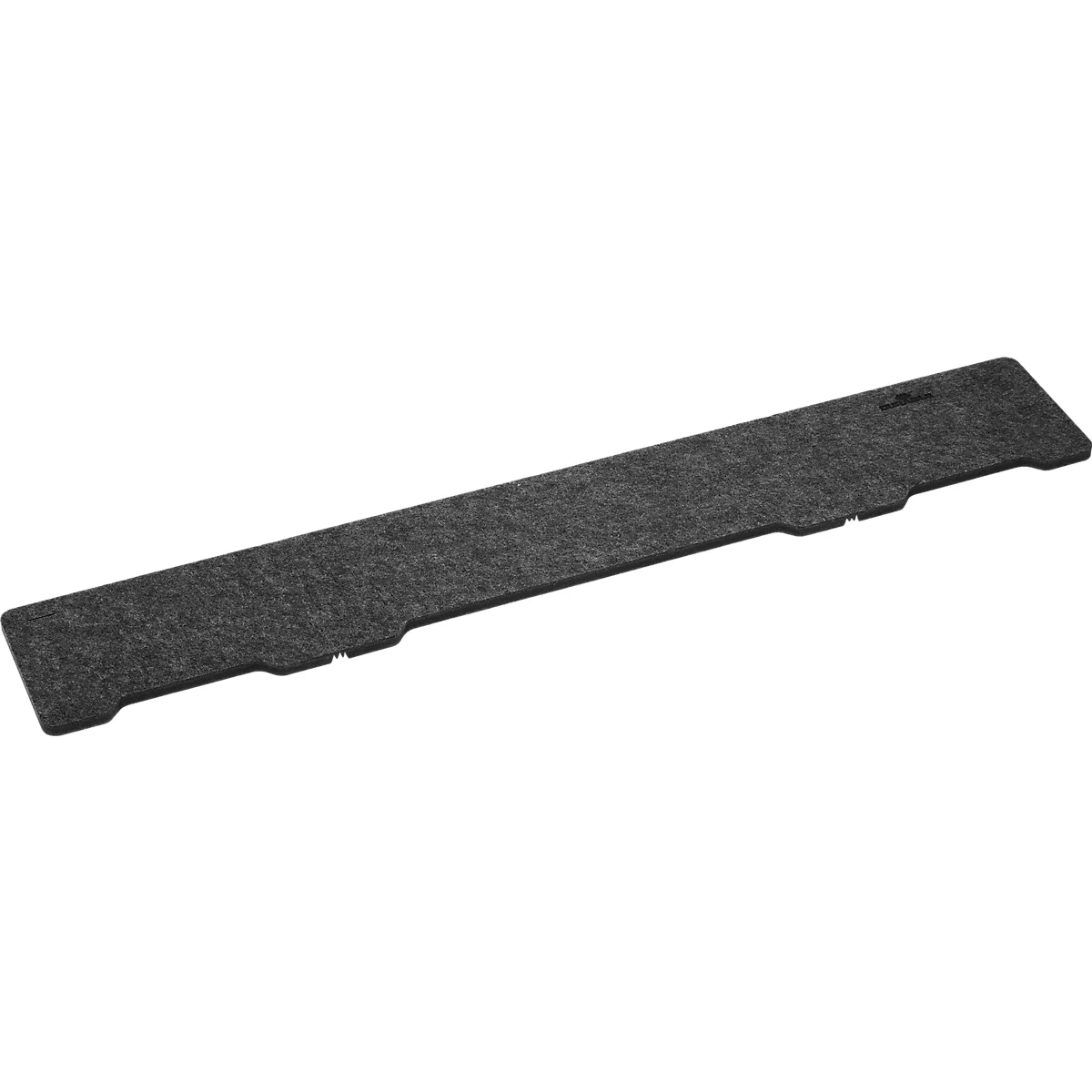 Duurzame monitorstandaard EFFECT, 3-etage, 60 % PET-vilt, tot 10 kg, kabeluitgangen, antraciet