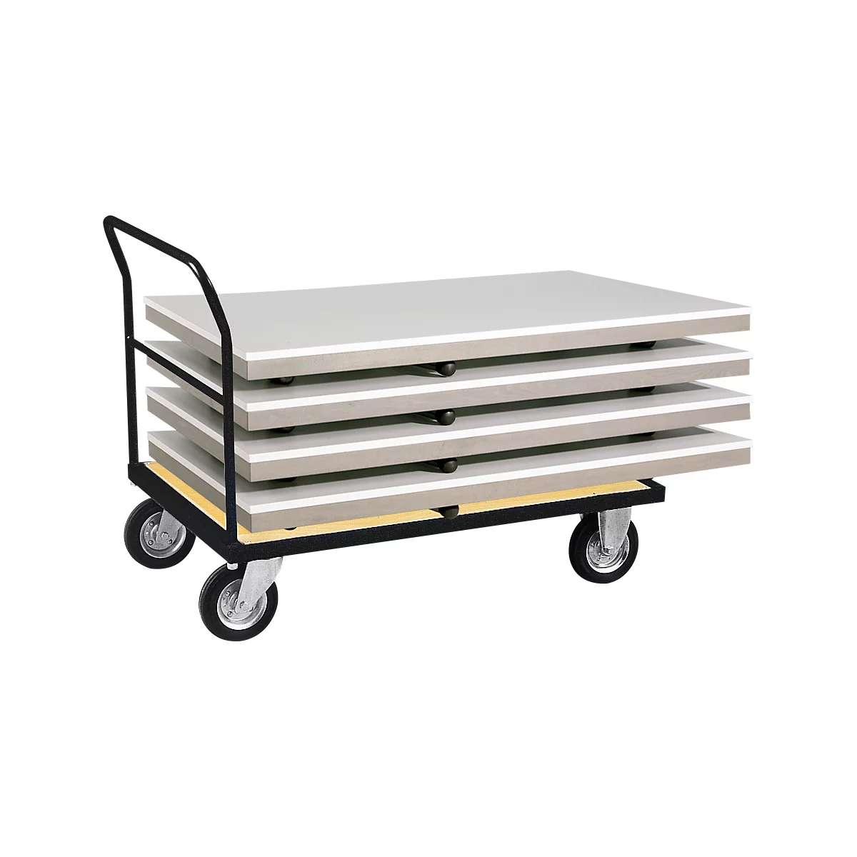 Duwbeugelwagen, 1400x800 mm RAL 9005