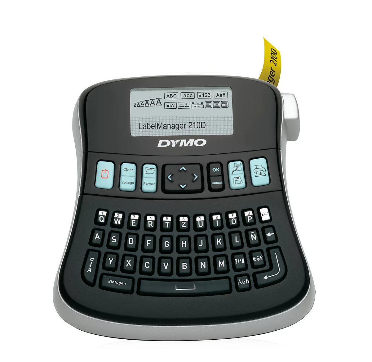 DYMO® Beschriftungsgerät LabelManager 210D + Schriftbandkassette