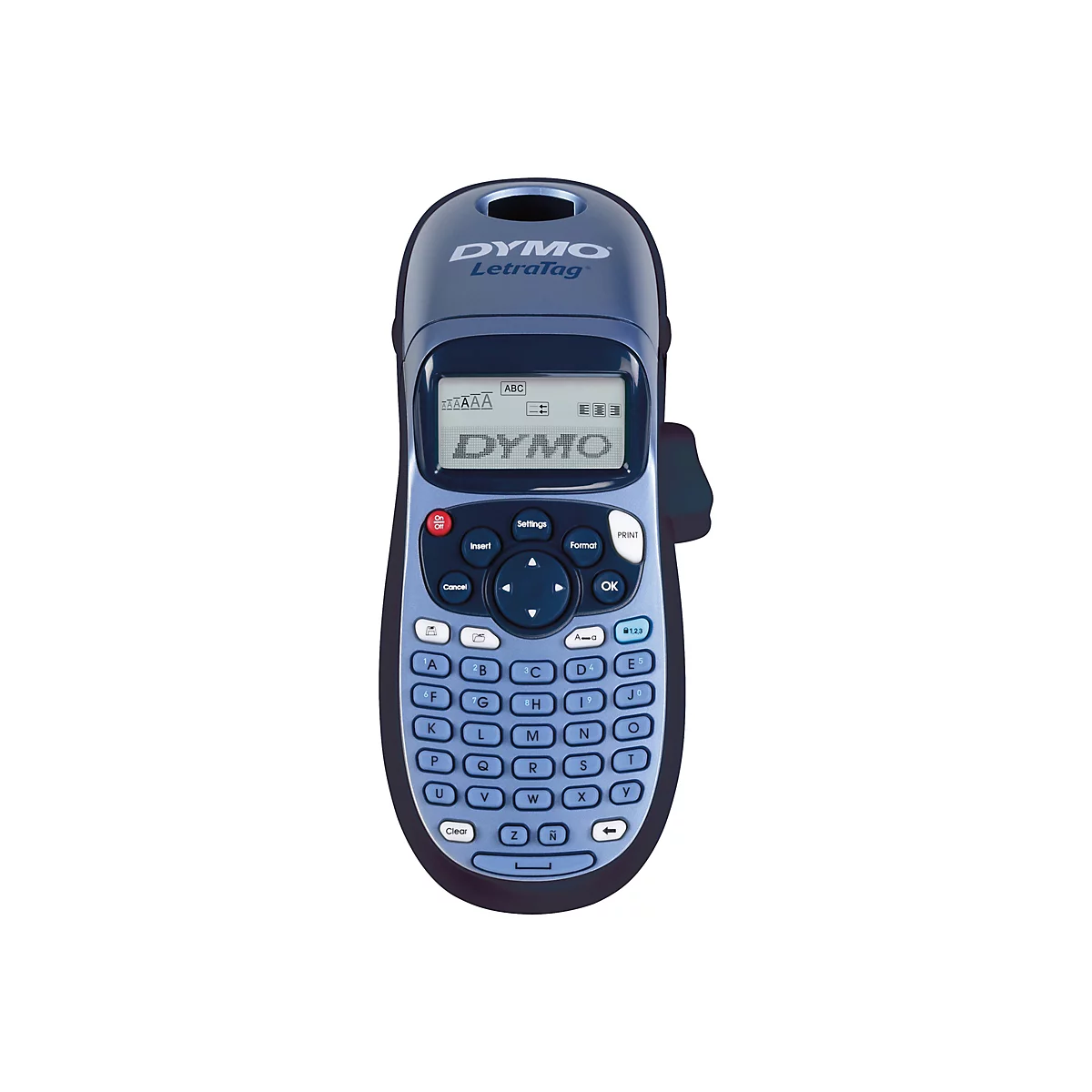 DYMO LetraTag LT-100H - Beschriftungsgerät - s/w - Thermodirekt - Rolle (1,2 cm) - 160 dpi