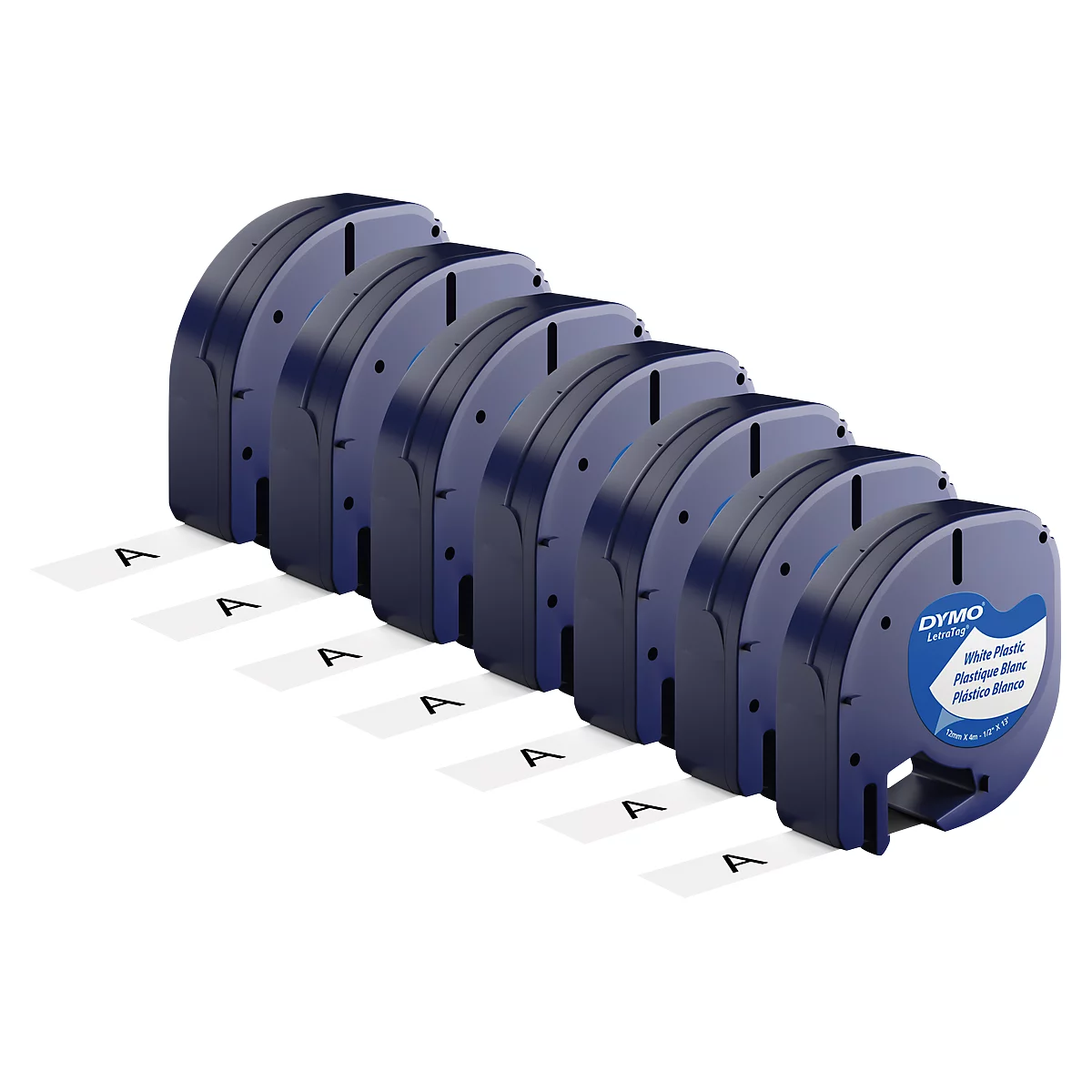 DYMO® lint beletteringssystemen 91211, kunststof, 12 mm, 6 + 1 GRATIS