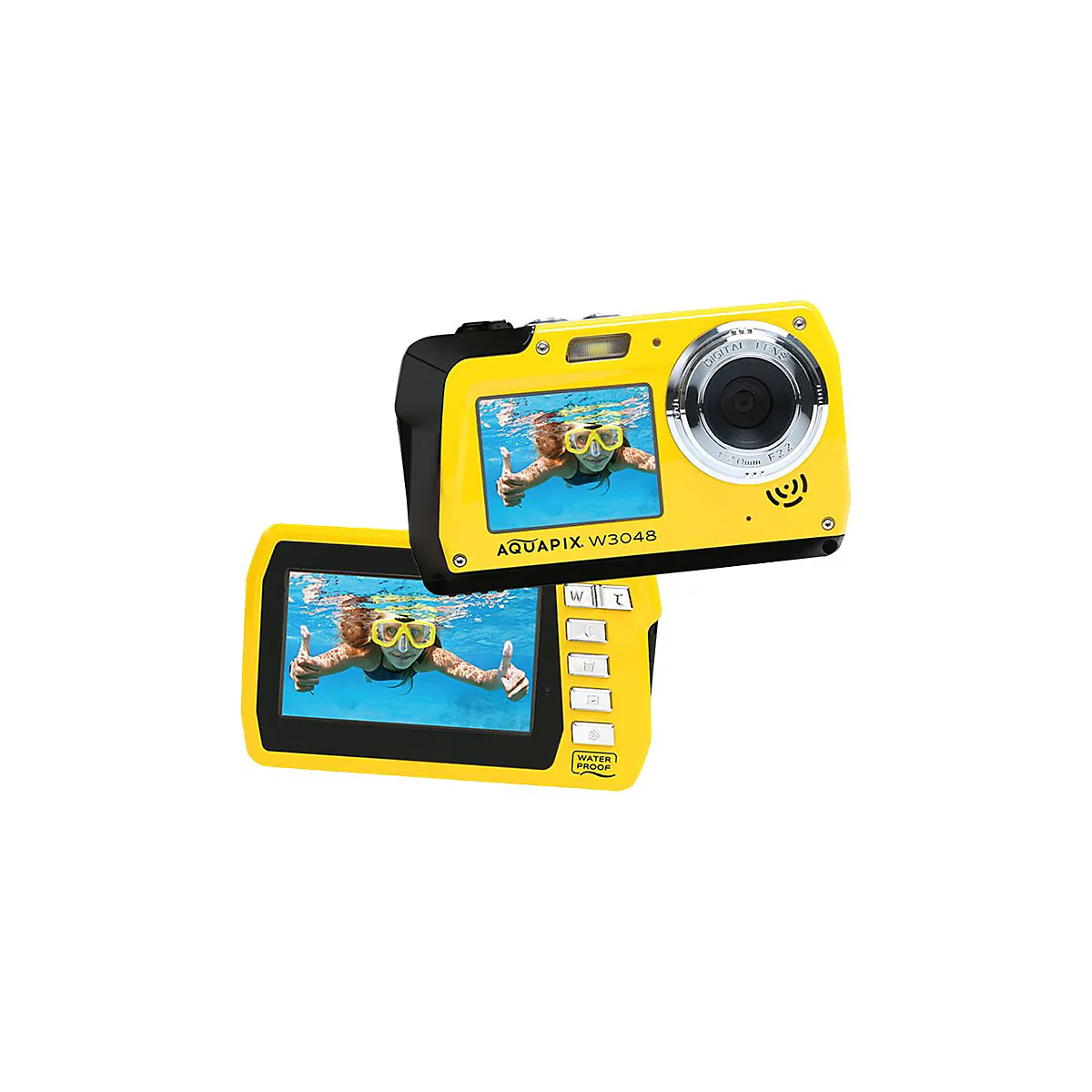 Easypix Aquapix W3048 Edge - Digitalkamera - Kompaktkamera - 13.0 MPix / 48.0 MP (interpoliert) - 4K / 10 BpS - Unterwasser bis zu 3 m