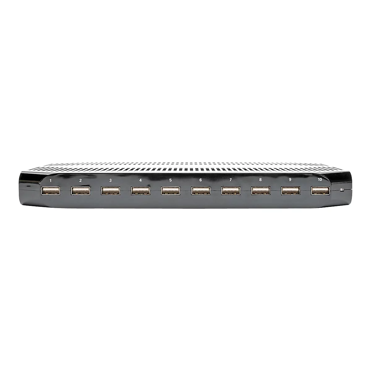 Eaton Tripp Lite Series 10-Port USB Charging Station with Adjustable Storage, 12V 8A (96W) USB Charger Output, Schuko Power Cord - Netzteil - 96 Watt - 8 A - 10 Ausgabeanschlussstellen (10 x 4-poliger USB Typ A) - Schwarz