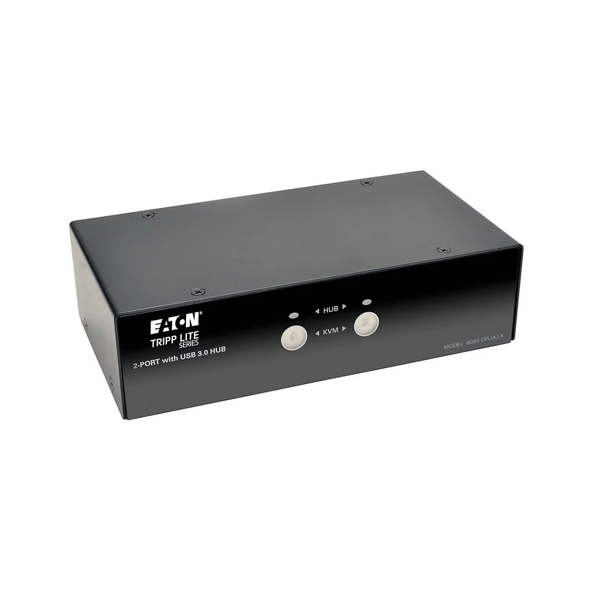Eaton Tripp Lite series 2-Port DisplayPort KVM Switch w/Audio, Cables and USB 3.0 SuperSpeed Hub - KVM-/Audio-/USB-Switch - 2 x KVM/Audio/USB - 1 lokaler Benutzer - Desktop