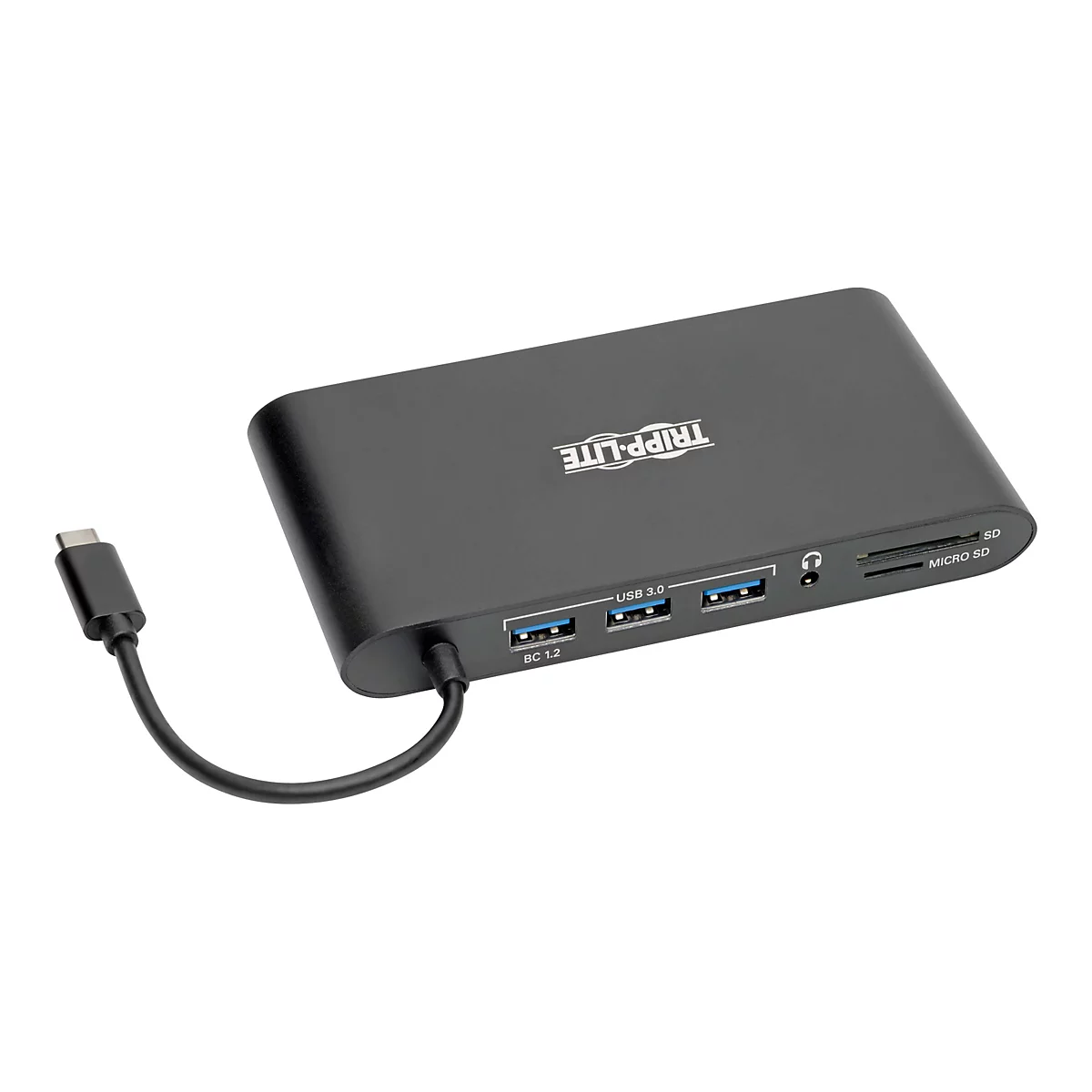 Eaton Tripp Lite Series USB 3.1 Gen 1 USB C Docking Station w/ USB-A, HDMI, VGA, mDP, Gigabit Ethernet, Mem Card, 3.5 mm & USB-C Charge 4K @ 30Hz, USB-C, USB Type C, USB Type-C - Dockingstation - USB-C - VGA, HDMI, Mini DP - 1GbE