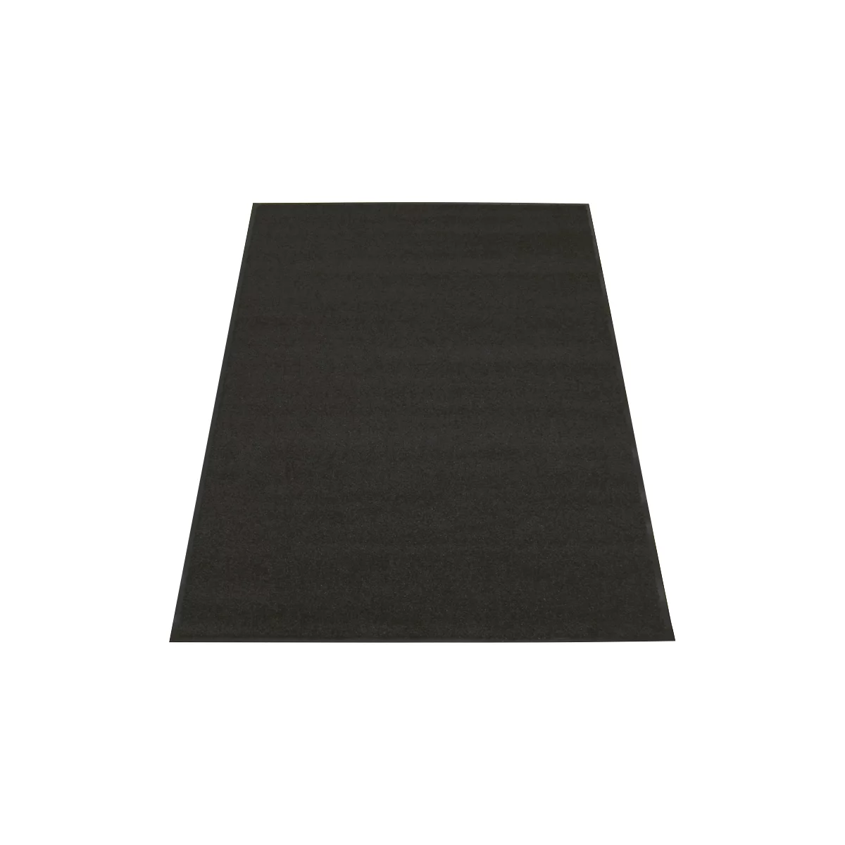 Dark gray carpet, photographed in a slight perspective.
