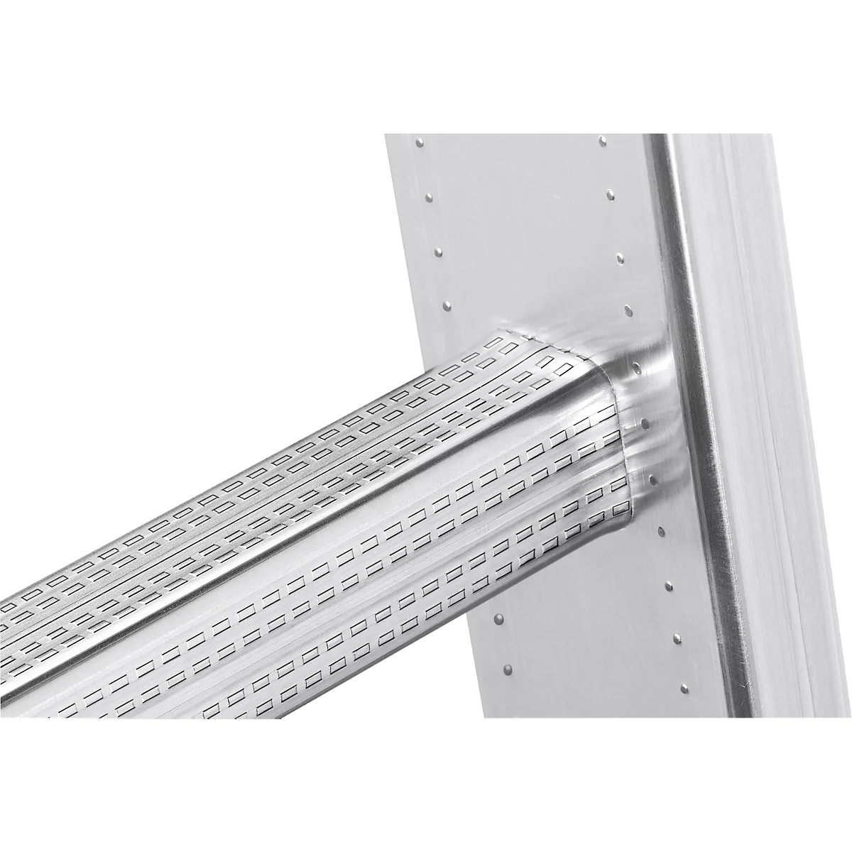 Echelle polyvalente Hailo S120 Pro, 3 éléments, 3 x 12 barreaux, système de barreaux pivotants, compensation au sol, jusqu'à 150 kg, aluminium et plastique, argent