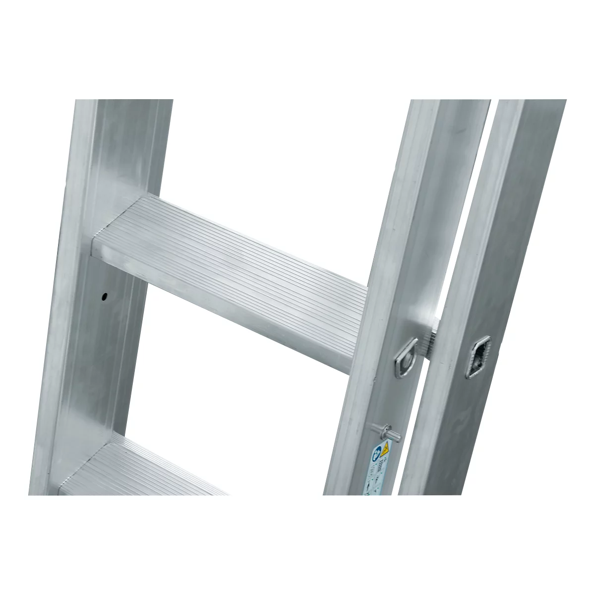 Échelle polyvalente Krause, en 3 parties, échelons T 80 mm et barreaux T 30 mm, traverse, TRBS 2121-2, avec 3 x 12 échelons, aluminium
