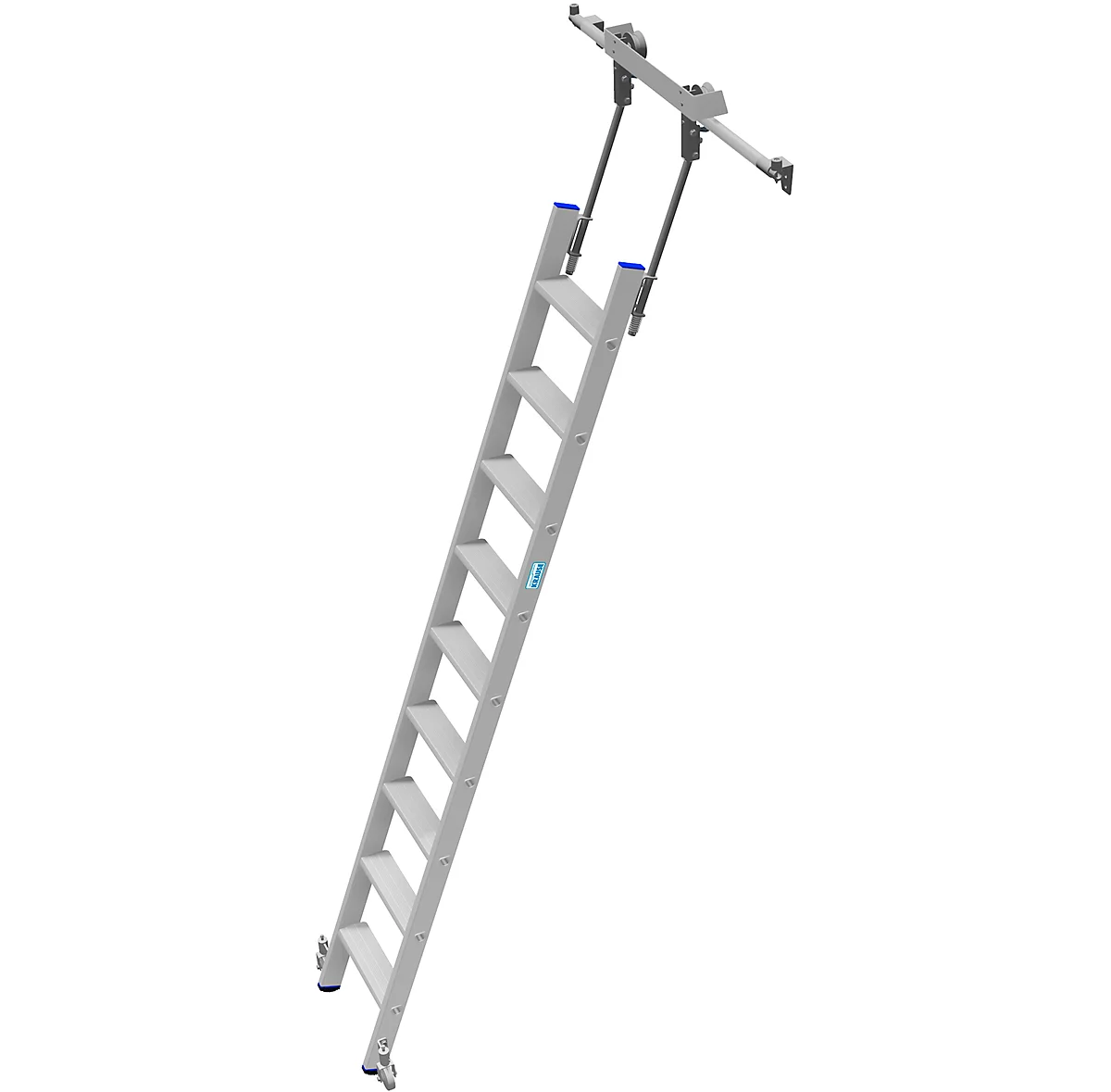 Échelle de rayonnage KRAUSE® avec marches et crochets pour tube