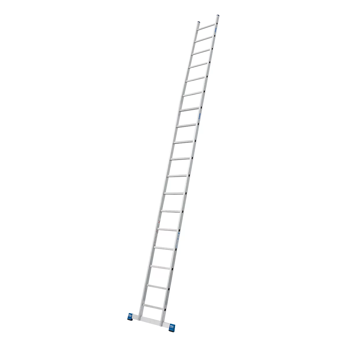 Échelle simple en alu Stabilo, 18 barreaux, avec traverse