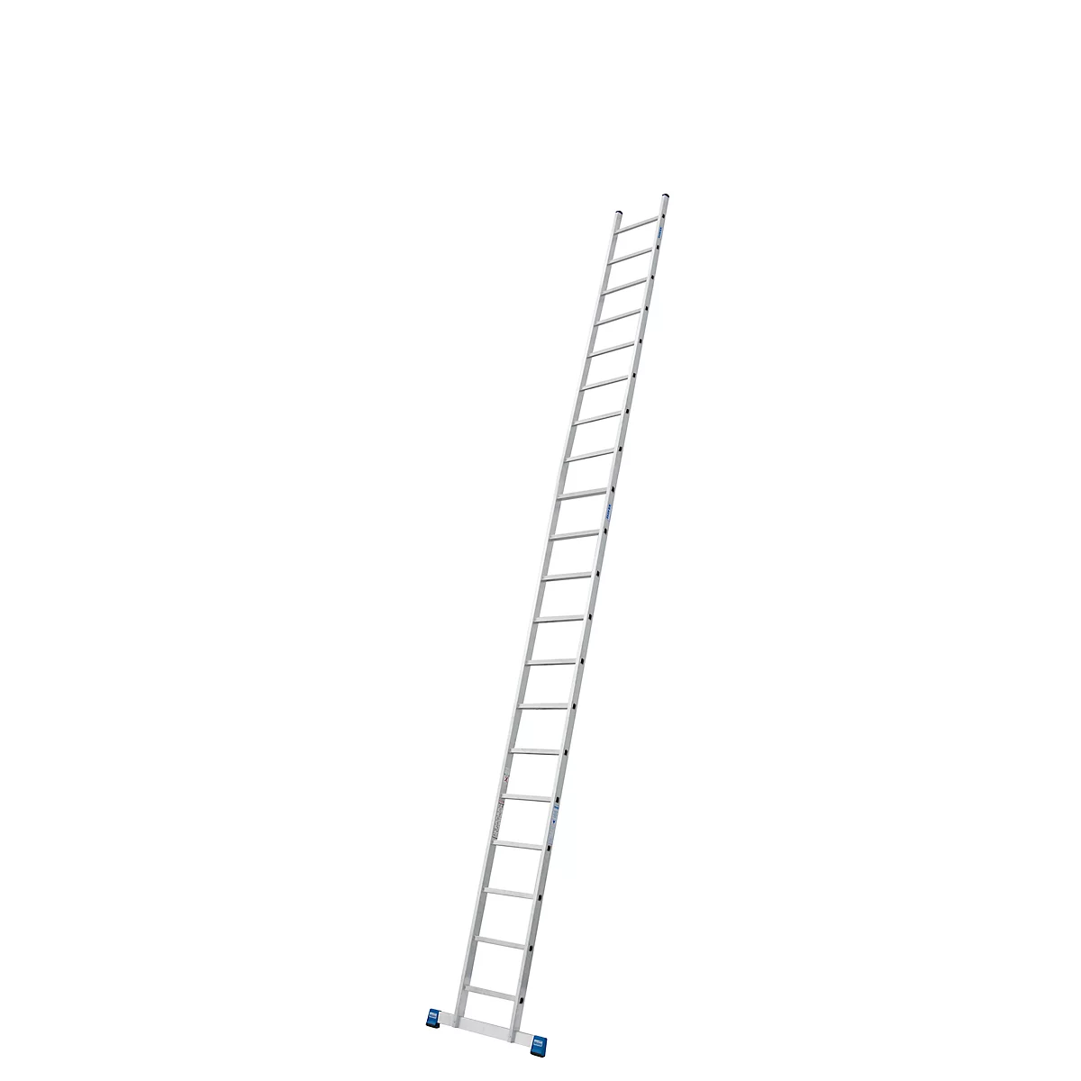Échelle simple en alu Stabilo, 20 barreaux, avec traverse