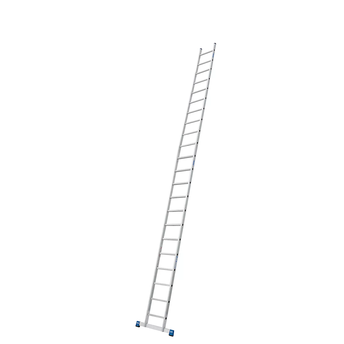 Échelle simple en alu Stabilo, 22 barreaux, avec traverse