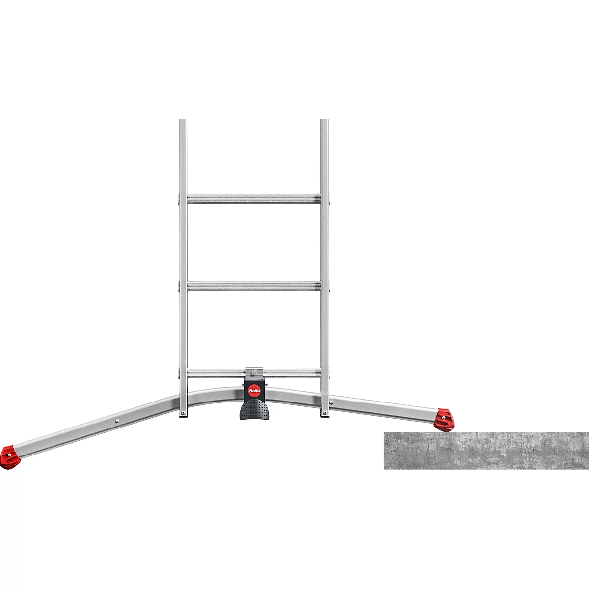 Échelle universelle ProfiLOT Hailo, EN 131, système LOT, marches réglables jusqu'à 540 mm, jusqu'à 150 kg, diff. variantes