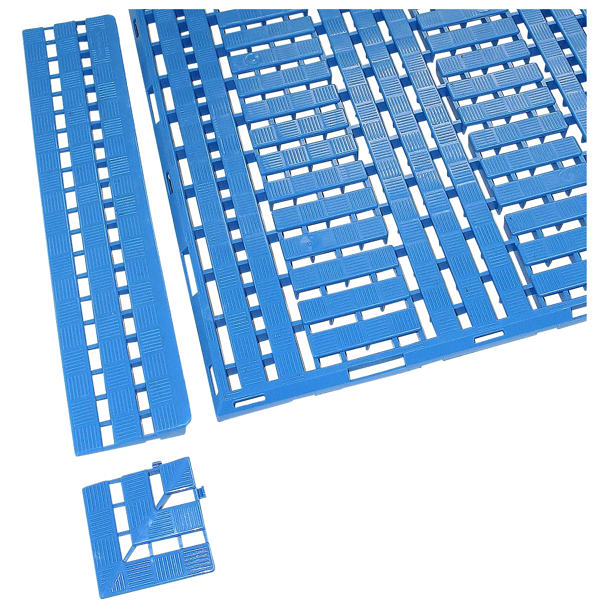 Ecke für Fussboden, L 112 x B 112 x H 25 mm, blau