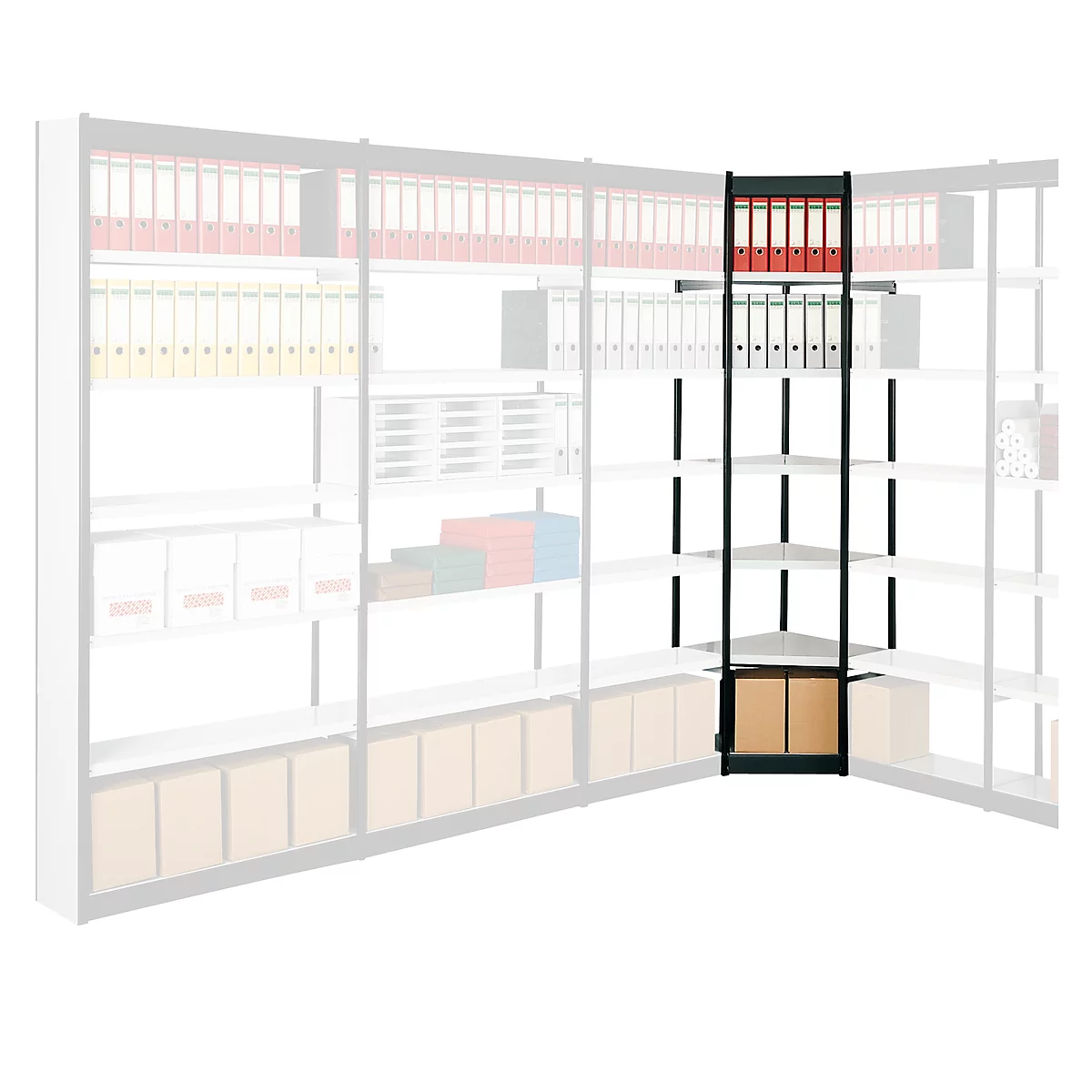 Eckfachboden, für Stahlschrank PROGRESS 2000, T 400 mm