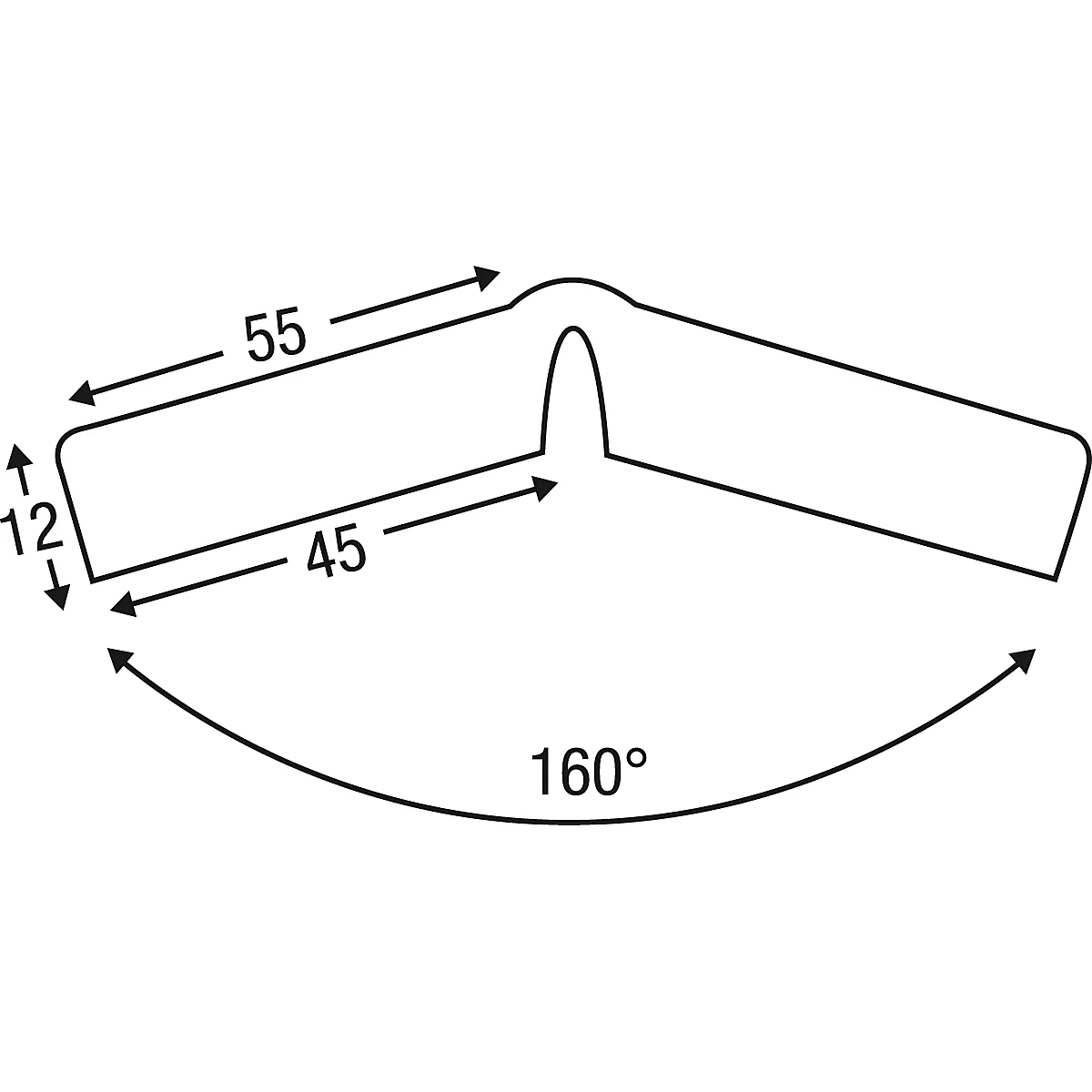 Eckschutzprofil Knuffi®-Flex, 1-m-Stück, rot/neon