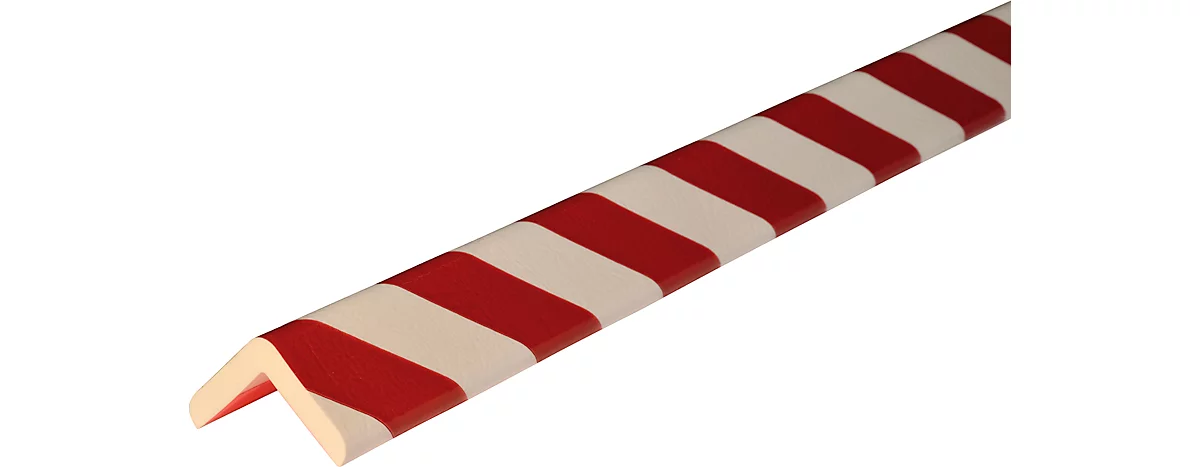 Eckschutzprofil Typ H+, 1-m-Stück, weiß/rot
