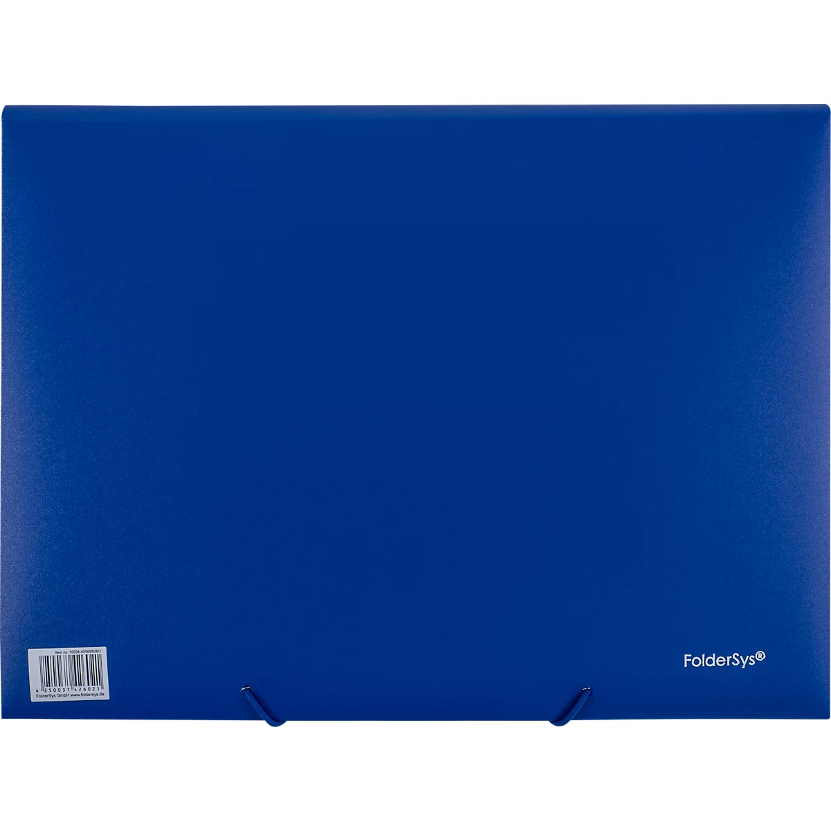 Eckspanner FolderSys JUMBO, A4, B 240 x H 320 mm, 3 Innenklappen & Gummizug-Verschluss, Polypropylen, Stärke 0,42 mm, blau, 10 Stück