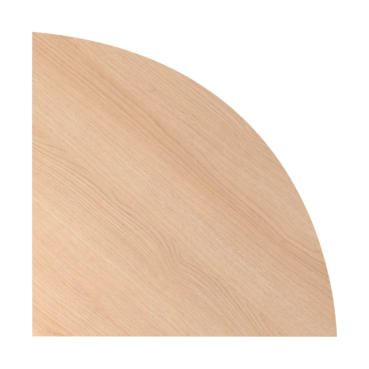 Eckwinkel Breno, Verkettungsplatte für Schreibtische Breno, L 800 x B 800 mm, Eiche