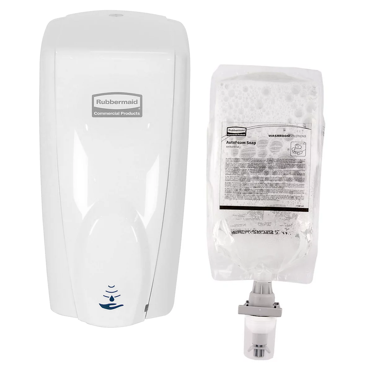 Economy set automatische zeep- en ontsmettingsdispenser Rubbermaid AutoFoam 