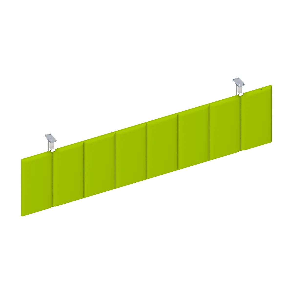 Écran acoustique voile de fond, l. 1600 X H 400 mm, vert